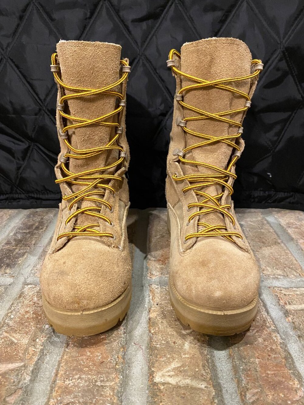 Belleville Gore-Tex Flight Combat Boots Mens 5 XW Vibram USA Military Desert Tan